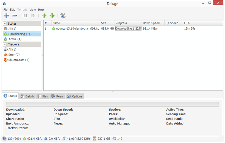 Deluge Torrent Client