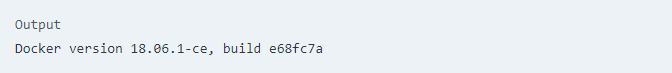 docker installed version